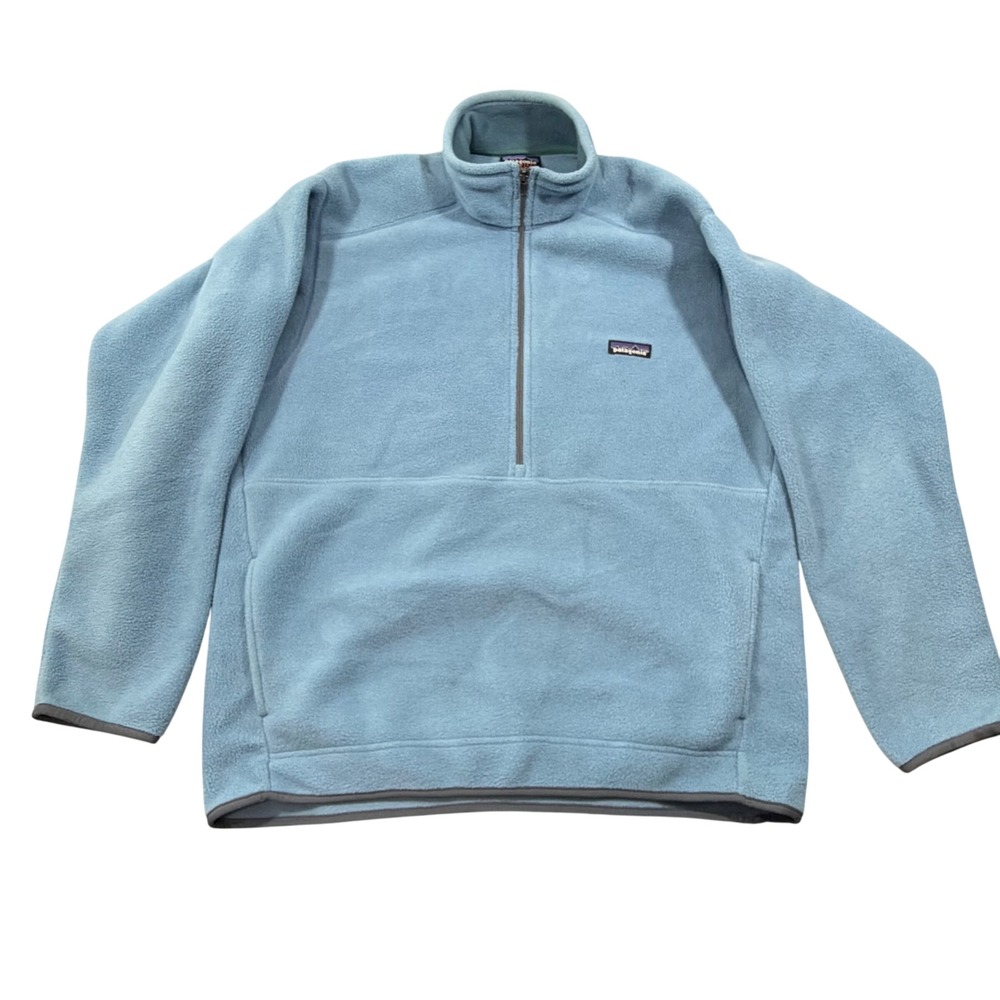 Patagonia Synchilla Fleece Pullover L Blue Quarter Zip Marsupial 11348F7 2007